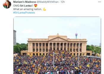 ‘국가부도 스리랑카’ 수십만 군중 정권퇴진 시위, 대통령 결국 백기