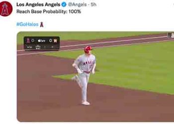 오타니, 타자 500번째 경기 통산 111호 홈런