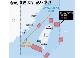 중국, 대만 향해 미사일 11발…대만 상공 통과 처음