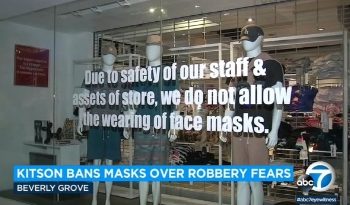 “코로나보다 강도 무서워” 마스크 착용 금지업소 등장