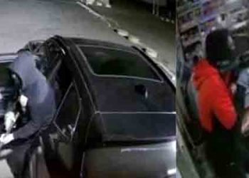 서부영화 일상된 LA…돌격소총 강도, 주인 총격에 도주