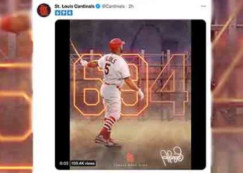 알버트 푸홀스 700홈런에 -6