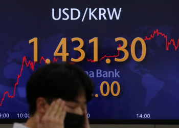 원달러 환율 1435원 돌파…1500원 시간문제