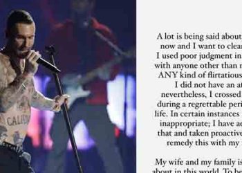 애덤 르바인 “불륜 아니지만 선은 넘었다”