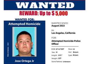 연방마샬, 라푸엔테 경찰 총격범  현상수배