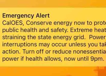 캘리포니아, 전 주민에 절전 호소 메시지 발송
