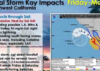 남가주 오늘부터 허리케인 ‘Kay’ 영향권