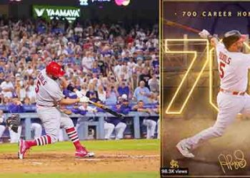 푸홀스 700홈런 역사적 대기록..역대 4번째