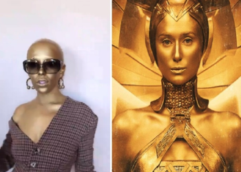 BTS 누른 빌보드1위 가수 ‘도자 캣’ 온 몸에 황금칠하고 등장