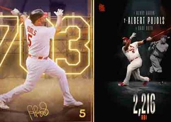 ‘703호 홈런’ 푸홀스, 베이브 루스도 넘었다…통산 2216타점