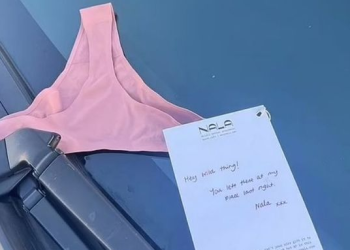 “자기야, 어젯밤에 두고 갔어”…차 문틈에 남겨진 속옷