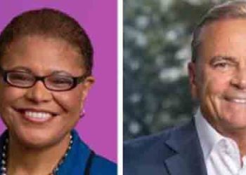 배스, 카루소에 역전…0.8%포인트 앞서, 66% 개표