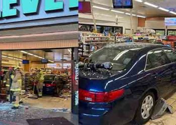 아캐디아 세븐일레븐에 차량 돌진