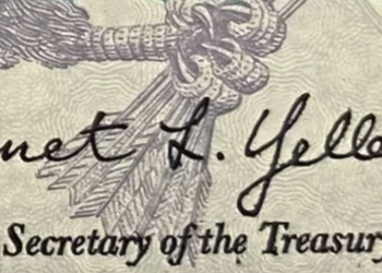 미국 첫 여성 재무장관 서명 담긴 달러화 지폐 공개