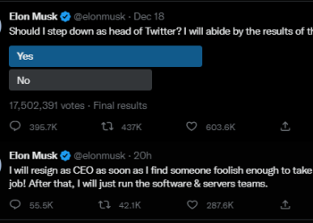 머스크, 트위터 경영 손 뗀다…”CEO 맡을 사람 찾겠다”