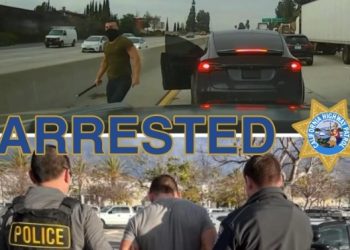 2번 Fwy 쇠파이프 난동 테슬라 운전자 체포(영상)