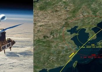 미 지구관측위성, 베링해 최종 추락