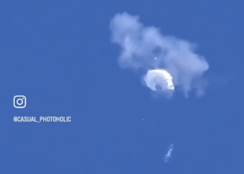 스파이풍선 동부해안 격추…SC 공항들 이륙 중단(영상)