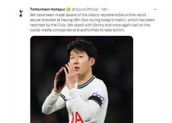 “손흥민, 개고기 먹어라” 모욕적 인종차별 당해…토트넘, 강경조치 촉구