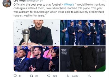 월드컵 우승 주역 메시, FIFA 올해의 선수상