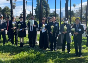 로즈데일 애국선조 묘역 참배..104주년 삼일절 기념식