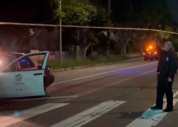 범죄용의자 대치 중 LAPD 경관 3명 피격…용의자 사망(영상)