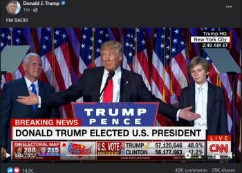 트럼프, 2년 만에 페이스북 복귀…”내가 돌아왔다”