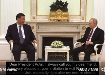 푸틴-시진핑 첫날 만찬은 체리 소스 사슴고기·시베리아산 흰연어