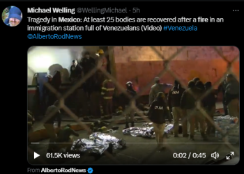 이민자수용소 화재참사..사망자 39명(2보∙영상)