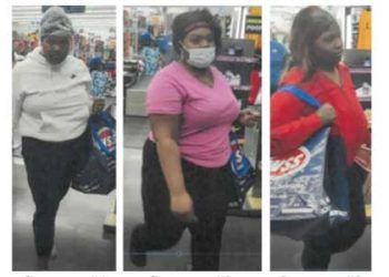 쇼핑몰 전문 3인조 여성절도단 공개 수배