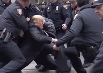 트럼프가 체포됐다?… SNS 확산 가짜 이미지에 ‘깜빡’