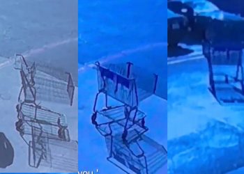 “”아기 귀신 카트 밀어 내 차 긁었다”