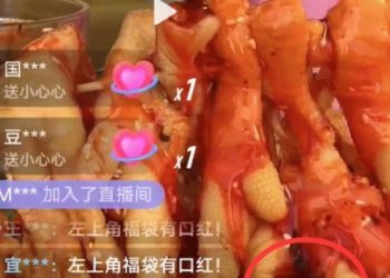 닭발 판매 생방송서 바퀴벌레 그대로 노출