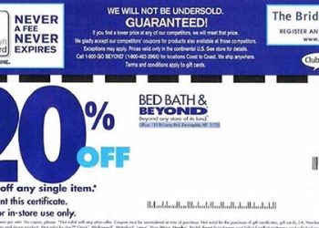 ‘파산신청’ 베드, 배스 앤 비욘드 쿠폰,  아직 버리지 마세요