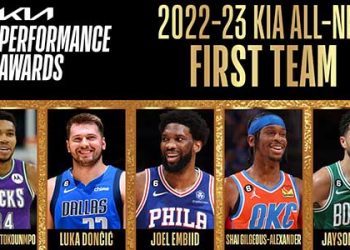 NBA 베스트5..아데토쿤보·테이텀·엠비드·SGA·돈치치