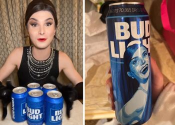 맥주캔에 트렌스젠더 얼굴, 시총 50억달러 날아가