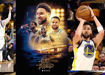 톰슨 3점슛 8개…골든스테이트, 레이커스 꺾고 1승1패 원점