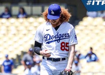 다저스 부상 악재…강속구 투수 메이, 팔꿈치 통증 강판