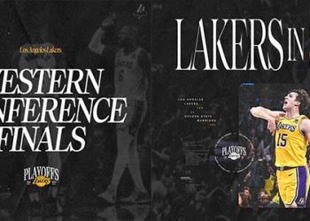 레이커스, 서부 결승 진출..커리 32 득점 골든스테이트 제압