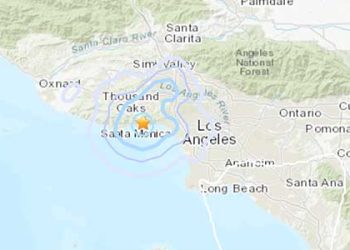 말리부에서 진도 3.4 지진 발생