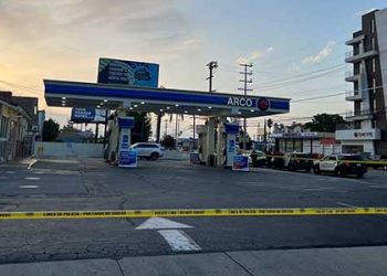 개스 넣던 10대 총 맞은 뒤 차에 치여 중태