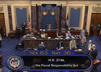 디폴트 없다…상원, 63대 36으로 부채한도법 통과(영상)