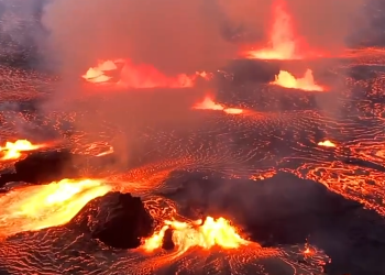 하와이 킬라우에아 화산 대규모 분화 시작(영상)