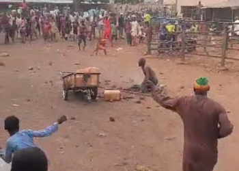 모하메드 신성모독 남성 군중 돌 투석에 사망(영상)