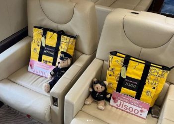 블랙핑크 전용기 내부…이용료 1시간 2800만원