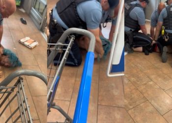 “영수증 보여줘” 경찰, 월마트 손님 폭력진압(영상)