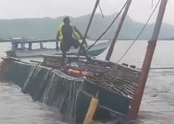 해안 46미터 앞두고 여객선 전복, 26명 익사(영상)