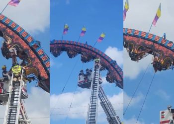 “3시간의 악몽”…’롤러코스터 거꾸로 매달려