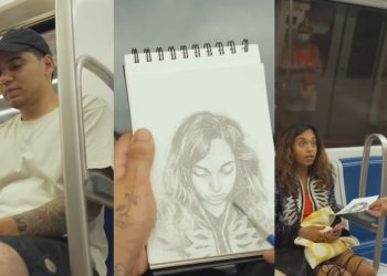 [이사람] “I drew you” 지하철서 초상화로 감동 선물(영상)