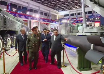 “북·러 핵잠수함등 무기거래 가능성”…평양 방문 쇼이구, 김정은 면담